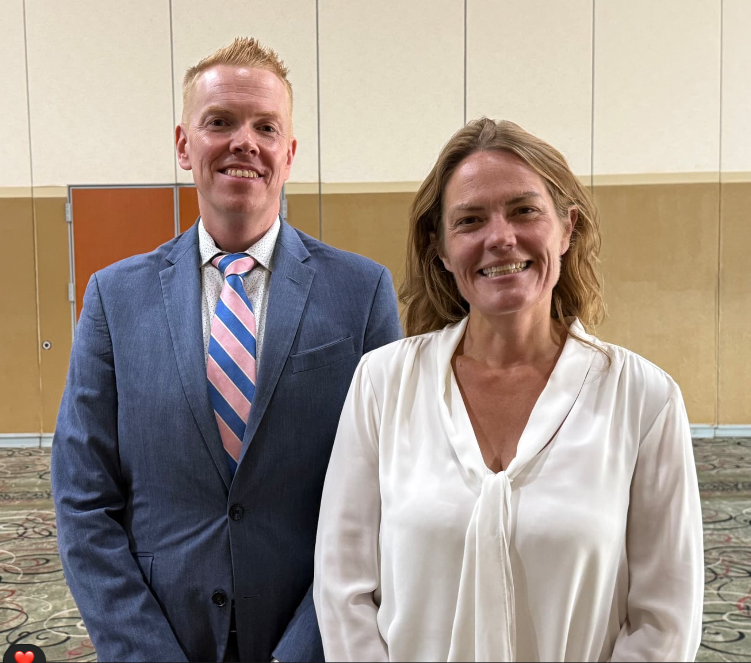 Illinois EPA Director James Jennings and U.S. EPA Region 5 Regional Administrator Anne M. Vogel together at ICC 2026